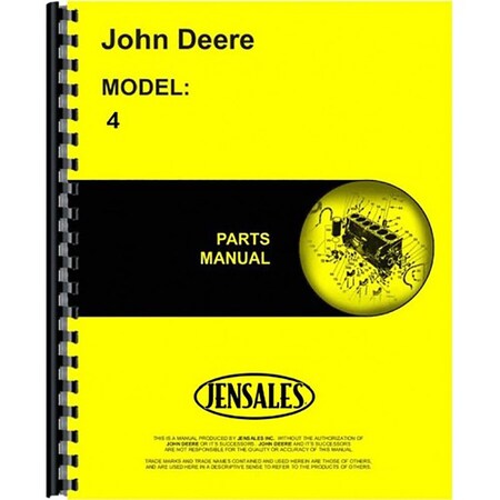 Fits John Deere 4 Tractor Parts Manual